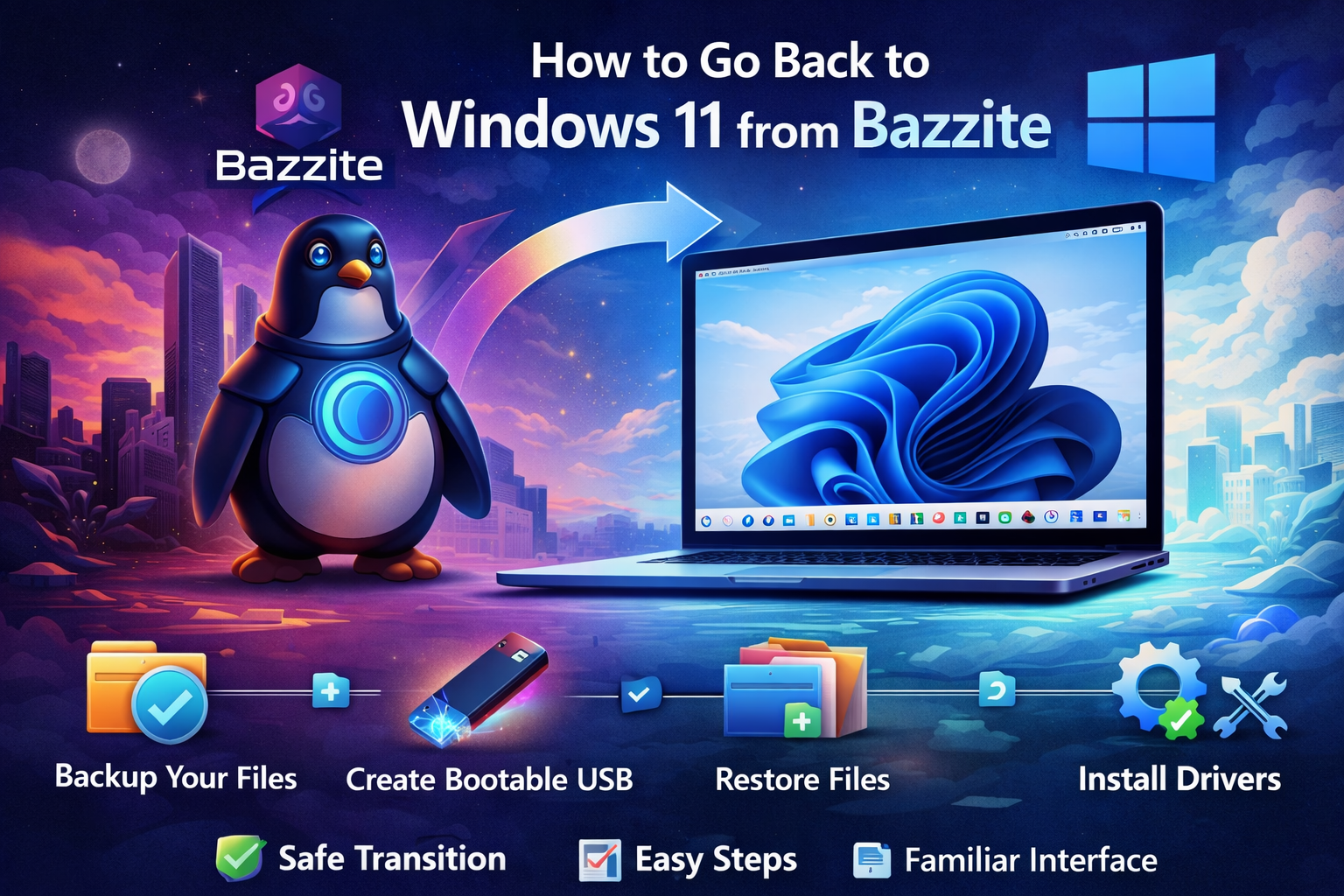 How to Go Back to Windows 11 from Bazzite