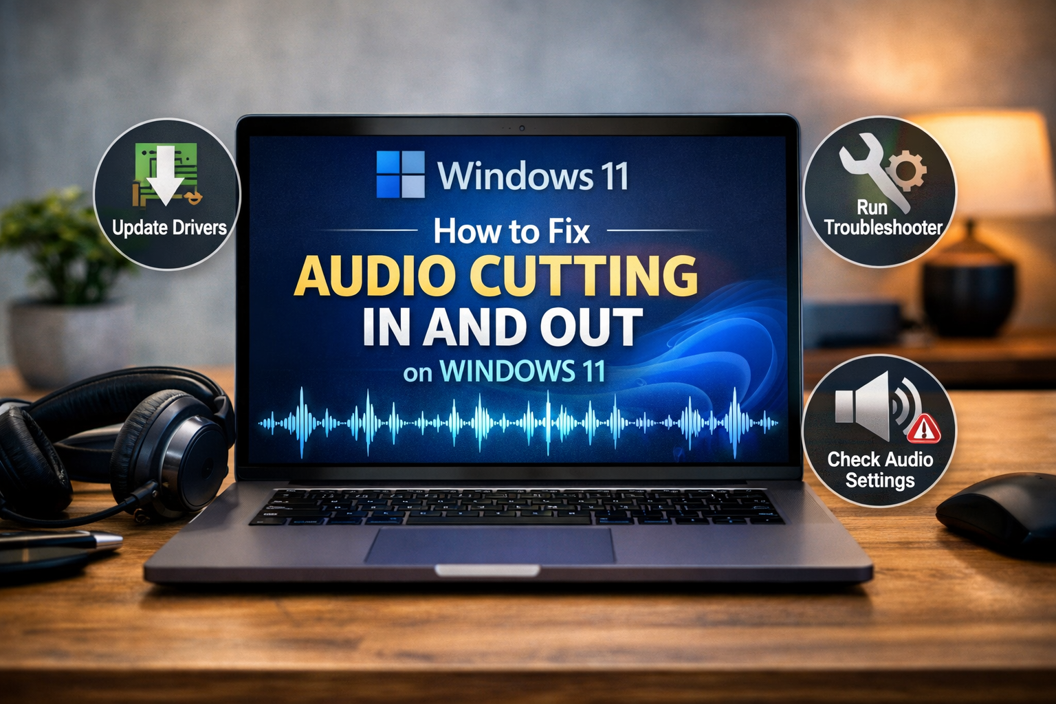 How to Fix Audio Cutting In and Out on Windows 11